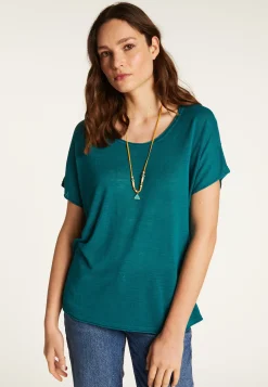 Montagut Flamed linen T-shirt - Lola
