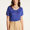 Montagut Flamed linen T-shirt - Lola