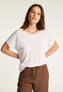 Montagut Flamed linen T-shirt - Lola