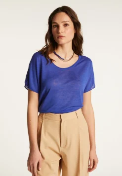 Montagut Flamed linen T-shirt - Lola