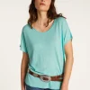 Montagut Flamed linen T-shirt - Lola