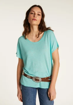 Montagut Flamed linen T-shirt - Lola