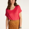 Montagut Flamed linen T-shirt - Lola