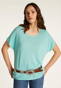 Montagut Flamed linen T-shirt - Lola