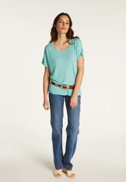 Montagut Flamed linen T-shirt - Lola