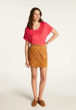 Montagut Flamed linen T-shirt - Lola