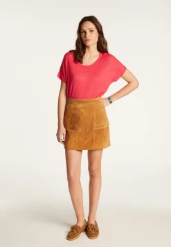 Montagut Flamed linen T-shirt - Lola