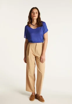 Montagut Flamed linen T-shirt - Lola