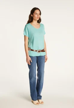 Montagut Flamed linen T-shirt - Lola