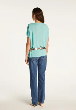 Montagut Flamed linen T-shirt - Lola