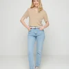 Montagut Flamed linen t-shirt with tunisian collar - Bohême