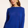 Montagut Flamed linen t-shirt with long sleeves and back buttons - Polly