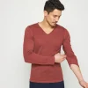 Montagut Flamed linen tunisian collar t-shirt - Blayne