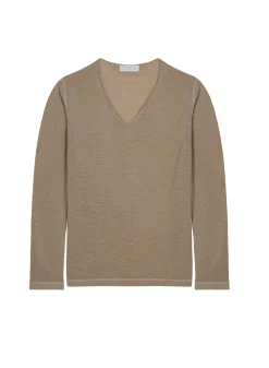 Montagut Flamed linen tunisian collar t-shirt - Blayne