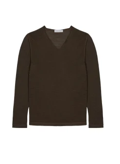 Montagut Flamed linen tunisian collar t-shirt - Blayne