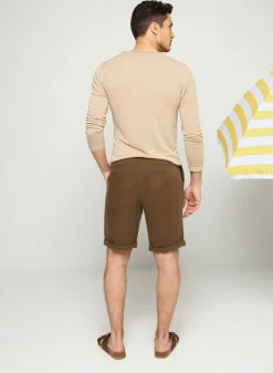 Montagut Flamed linen tunisian collar t-shirt - Blayne