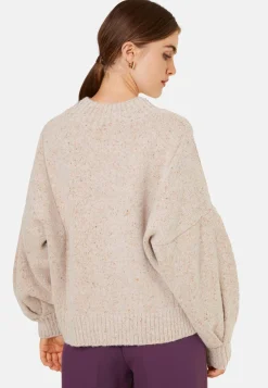 Montagut Flecked wool-blend crew-neck sweater - Laetitia