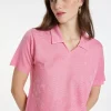 Montagut Flower pattern V-neck polo-shirt - Kristina