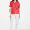Montagut Flower-patterned Fil Lumière polo-shirt - Katharina