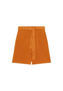 Montagut Fluid shorts in flamed linen - Maceo