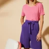 Montagut Fluid shorts in flamed linen - Maceo