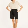 Montagut Fluid shorts in flamed linen - Maceo