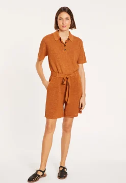 Montagut Fluid shorts in flamed linen - Maceo