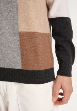 Montagut Geometric cashmere sweater - Lima