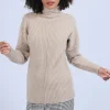 Montagut High neck sweater in wool and alpaca - Sylia