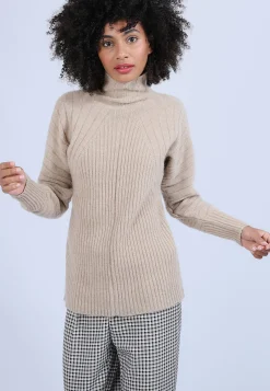 Montagut High neck sweater in wool and alpaca - Sylia
