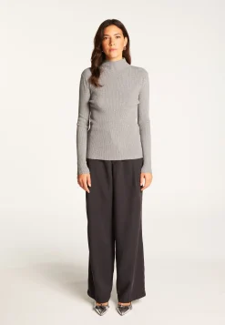 Montagut High neck sweater in wool blend - Reagan