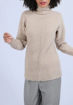 Montagut High neck sweater in wool and alpaca - Sylia