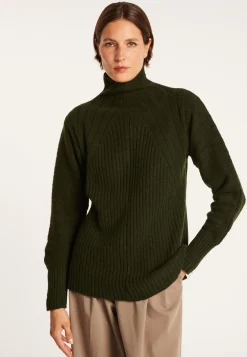 Montagut High neck sweater in wool and alpaca - Sylia