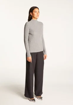 Montagut High neck sweater in wool blend - Reagan