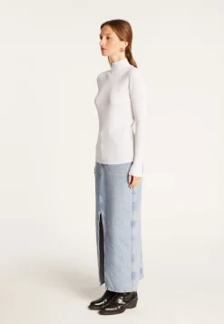 Montagut High neck sweater in wool blend - Reagan
