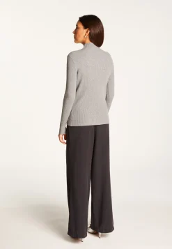 Montagut High neck sweater in wool blend - Reagan