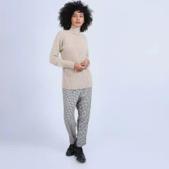 Montagut High neck sweater in wool and alpaca - Sylia