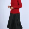 Montagut High-neck jumper with buttoned sleeves - Sumaya