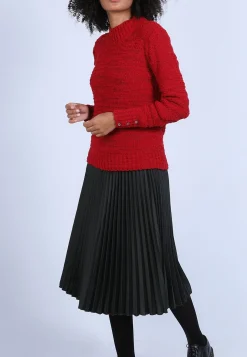 Montagut High-neck jumper with buttoned sleeves - Sumaya