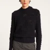 Montagut High-neck jumper with buttoned sleeves - Sumaya