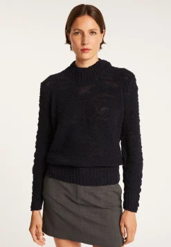 Montagut High-neck jumper with buttoned sleeves - Sumaya