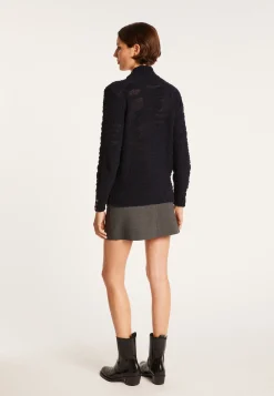 Montagut High-neck jumper with buttoned sleeves - Sumaya
