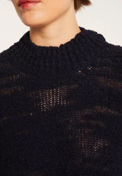 Montagut High-neck jumper with buttoned sleeves - Sumaya