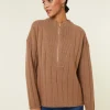 Montagut High-neck zipped cashmere blend sweater - Lodric