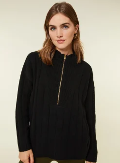 Montagut High-neck zipped cashmere blend sweater - Lodric
