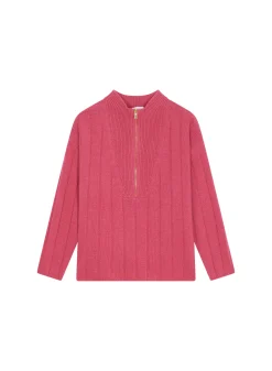 Montagut High-neck zipped cashmere blend sweater - Lodric