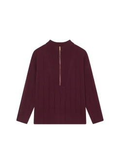 Montagut High-neck zipped cashmere blend sweater - Lodric