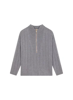 Montagut High-neck zipped cashmere blend sweater - Lodric