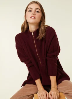 Montagut High-neck zipped cashmere blend sweater - Lodric
