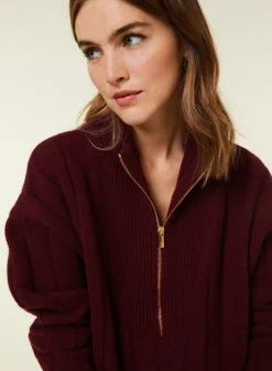 Montagut High-neck zipped cashmere blend sweater - Lodric